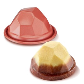 Tefal Creabake Set of 3 Volcano Creabake Cookie Cutters, 7.5 cm, Non-Stick Coating, Stackable System, Creative Recipes, Easy Baking, Iron Colours