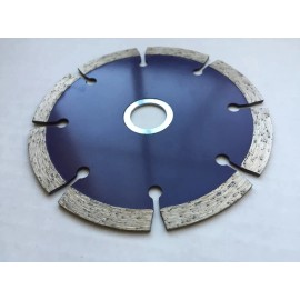 SM Diamond Tools 4 Inch Segmented Diamond Blade with 5/8”-7/8” Arbor Wet/Dry Cut Concrete & Stone