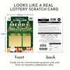 Zoschie 6 Christmas Pregnancy Announcement Lottery Scratch Cards - Baby