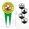 No Dog Poop Signs 2 Pack - Aluminum High Temperature