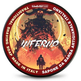 The Goodfellas' Smile, Luxury Shaving Soap, Formulated for Use with A Shaving Brush, Made in Italy (Inferno)