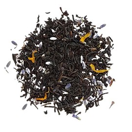Earl Grey, Vanilla, Lavender Loose Leaf Organic Tea - Eleanor Grey, Loose Leaf Tea Gift, Afternoon Tea Party Blend - Size: Regular with Stainless Steel Tea Infuser