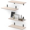 NumRise Floating Shelves Set of 4, Shelves for Room Wall