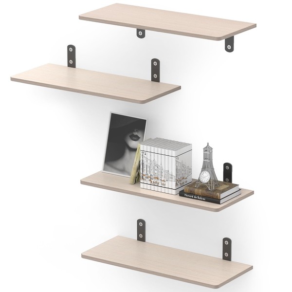 NumRise Floating Shelves Set of 4, Shelves for Room Wall