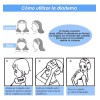 AutoWT Diademas Para Maquillaje Spa Limpieza Facial Lavable 6 Pza