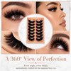 False Eyelashes Cat Eye Lashes 20MM Fluffy Wispy Strip Lashes,