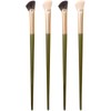 4pcs Angled Contour Makeup Brush,Half Fan-shape Nose Shadow Brush,Professional Highlighter