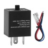 Flasher Relay, 12V 24V 3-PIN Adjustable LED Flasher Relay Turn