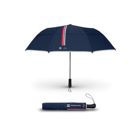 Weatherman - Folds of Honor - Premium Collapsible Travel Umbrella - Windproof, Compact, Easy Auto Open - Resists Up to 55 MPH Winds - Perfect for Celebrations (FOH Blue 2025)