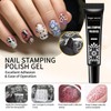 Nail Stamping Gel Polish Kit 4 Colors Nail Stamping Polish