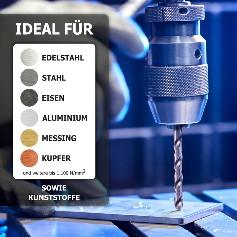 Pinava® Metal Drill Bit Set HSS Cobalt Pro [Extra Sharp