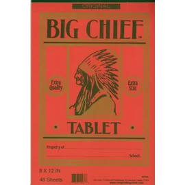 Original Big Chief Writing Tablet, Primary Grades, Westab, 8 X 12 Inch, 48 Sheets