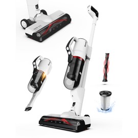 Roomie Tec SlimVac Pro Cordless Vacuum Cleaner for Home - 2200mAh Battery, High Suction Power, Lightweight, Detachable Handheld with HEPA Filter – Multi-Surface Cleaning for Carpets, Hard Floors, Cars