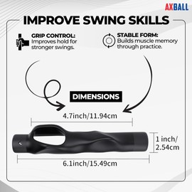 AXBALL Golf Grip Trainer, Training Aid, ,Grip Trainer Golf Club To Help Train Correct Hand Position with Box