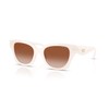 Coach Women's HC8418U Universal Fit Butterfly Sunglasses, Milky Cloud/Brown Gradient,