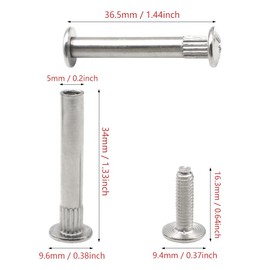 GOIYZTTR Pack of 40 M5 Furniture Screws Cabinet Connector Screws with Sleeve Suitable for Connecting Cabinets and Furniture