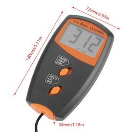 LX1010BS Digital Luxmeter LCD Display Light Meter Environmental Testing Illuminometer without Batterry Included