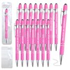 40 Piece Inspirational Pens Kit with Stylus Tip & Sayings