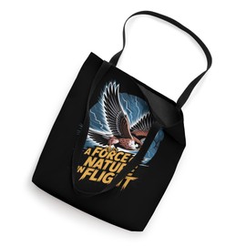 Force Of Nature In Flight Peregrine Raptor Design Tote Bag