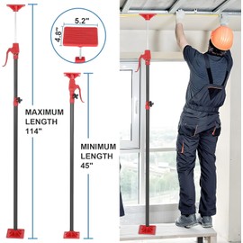 Cabinet Jack Support Pole, 45"-114" Cabinet Jacks for Installing Cabinets, Adjustable Support Pole with 154 lbs Capacity for Cabinet Jack