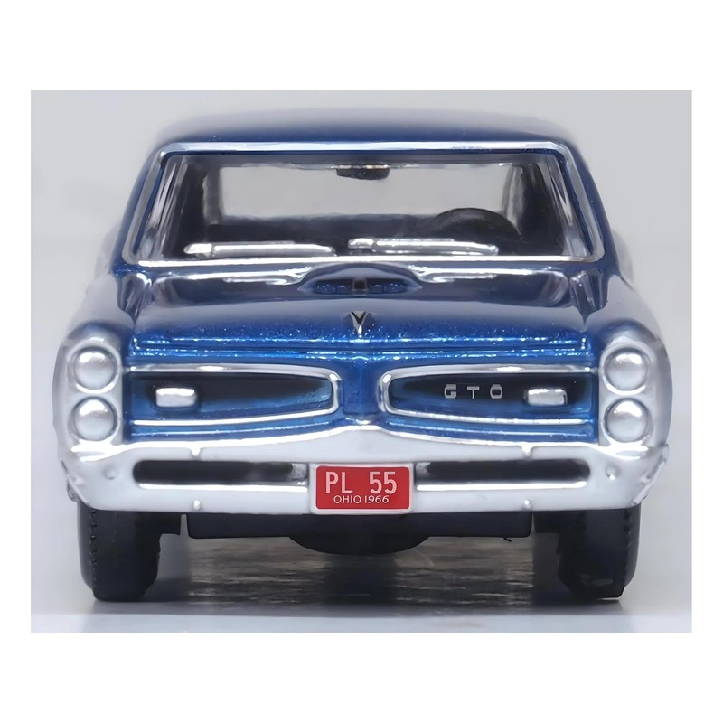Oxford Diecast 1966 Pontiac GTO Fontaine Blue Metallic 1/87 (HO)