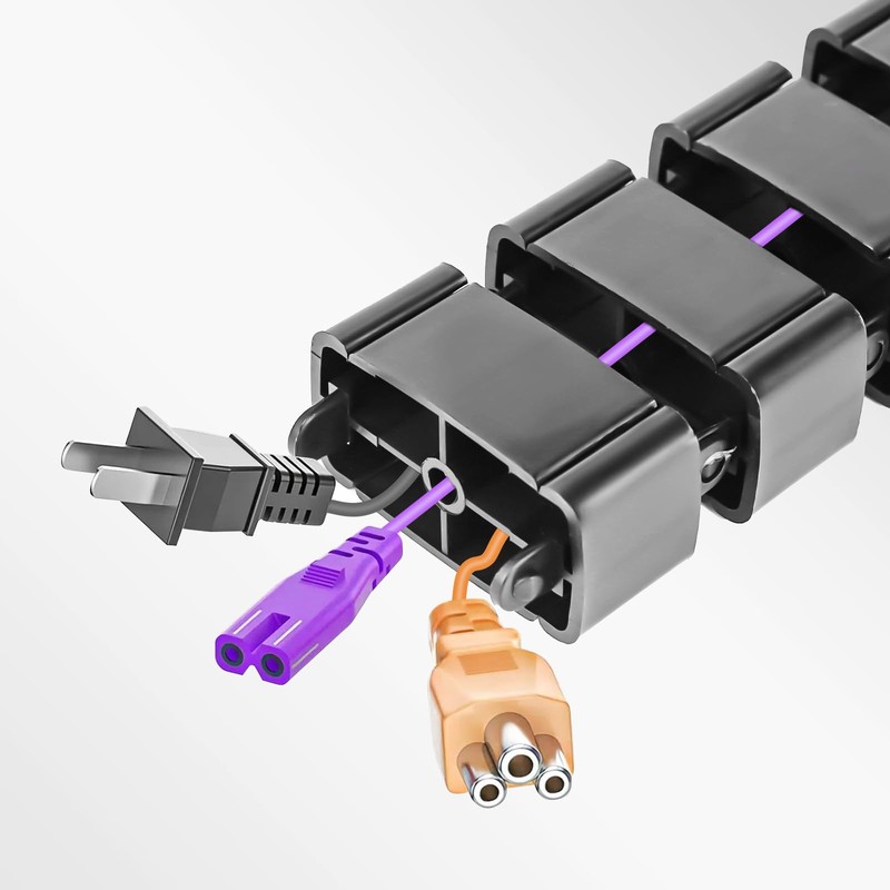 XTDMJ Cuba Slim Cable Management for Height-Adjustable Cable Management for