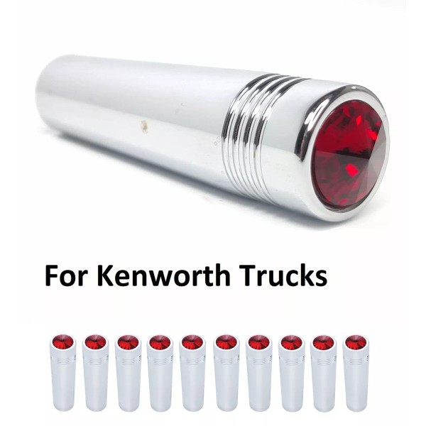 United Pacific (Set/10) for Kenworth Red Toggle Switch Extension 2-1/4"