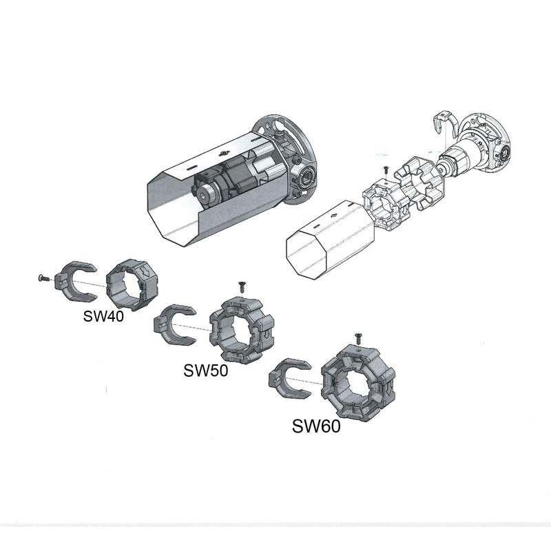 Bevel Gear for Roller Shutters | 3.6:1 | Freewheel Right