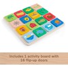 Fisher-Price Wood Preschool Toy Lift & Reveal Board, Early Learning