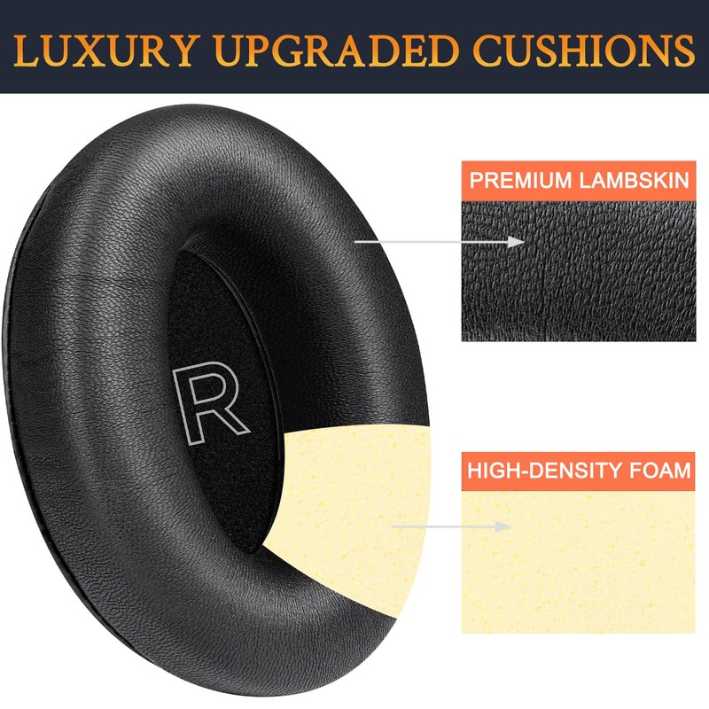 SOULWIT Lambskin Replacement Ear Pads for Bose A30 Aviation Headset,