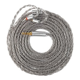 2.0m Long in Ear Monitor Cable,KBEAR ST24 Plus IEM Cable,5N OCC Silver-Plated HiFi Earphone Upgrade Wires, Headphone Replacement Extension Cord for KZ ZS10 PRO/Castor/EDX PRO (2PIN 3.5,Grey, 2.0m)