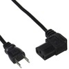 AINEX AC Power Cable Ultra Thin L Type ACP-15L-BK