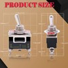 Twidec/3Pcs Heavy Duty Rocker One-Side Momentary Toggle Switch 16A 250V