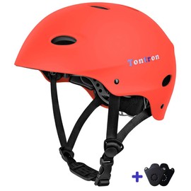 2.Tontron Water Helmet (Matte Red, Large)