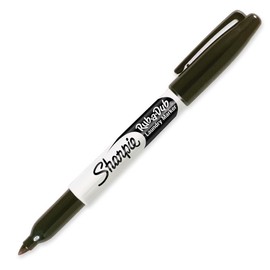 Sharpie Rub-a-Dub Permanent Marker, Fine Point, Black Ink, 1-Count