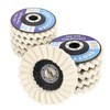 SCOTTCHEN Felt Flap Disc Abrasives 4-1/2" x 7/8" Arbor Buffing