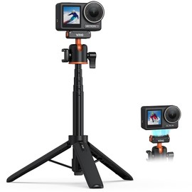 VRIG Mini Extension Rod for DJI Osmo 360,Action 5 Pro/4/3,360 Protable Tripod Stand with Magnetic Quick Release Mount Compatible with Osmo Action 5 Pro, Osmo Action 4, Osmo Action 3