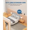 DEWENWILS 6-Outlet Power Strip Surge Protector, 15FT Long Extension Cord,