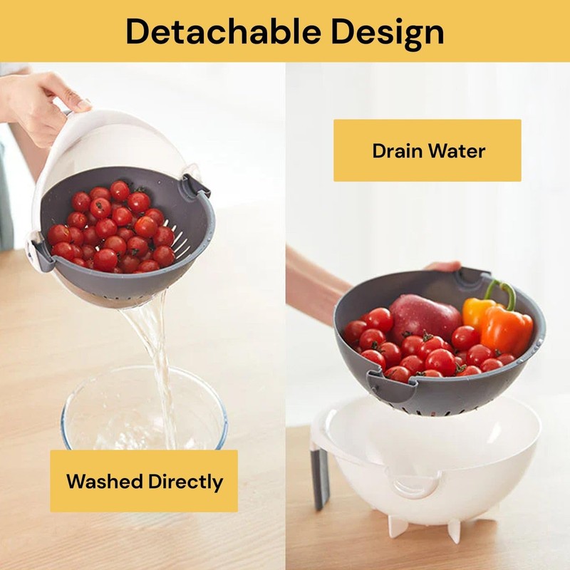 Ezonedeal Vegetable Slicer, 9 in 1 Multifunction Rotate Vegetable Cutter