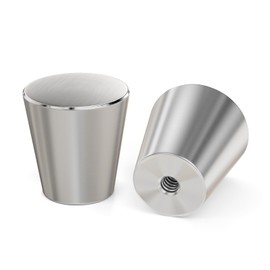 homdiy 25 Pack Brushed Nickel Cabinet Knobs Round Kitchen Knobs Dresser Knobs Metal Cabinet Knob for Drawer Desk Cabinets