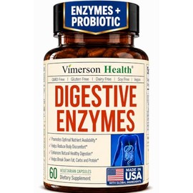 Enzimas Digestivas Probióticos Suplemento Multienzimático Natural Avanzado Una Digestión Absorción Nutrientes Ayuda Promover Regularidad Aliviar