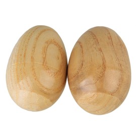 BQLZR Musical Percussion Instruments Wooden Egg Shakers Rhythm Rattle Pack of 2