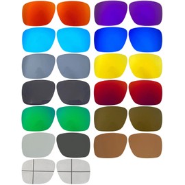 Wetnenss Replacement Lenses for Oakley Holbrook XL 9417 Polarised Thickness 1.2 mm Salt Prevention Oil-Proof, black