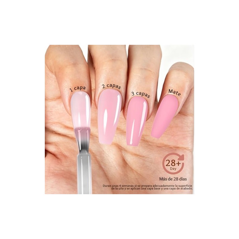 CHERIMOYA Esmalte Gel Alta Pigmentación UV/LED 8ML-Rosa Nude Suave