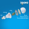 iGoto F3P20112 Pack de 3 Focos 12w A55 Luz Calida