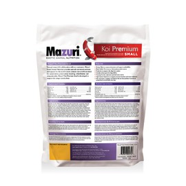Mazuri Koi Premium Food Small - 2mm Pellet Food for Koi & Goldfish up to 6 inches, 3.5 Pound (3.5 LB) Bag