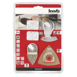 kwb Tile Repair Kit - Multitool Diamond Saw Blade 21 Pieces Includes Tile Spacers
