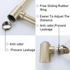 RANDOM Brushed Gold Brass Round Bottle P Trap Kit with