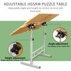 1500 Pieces Jigsaw Puzzle Table with Legs and Drawers, Adjustable