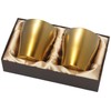 HORIE T15SN250G2SET Titanium Double Layer Tumbler, Limited Model, Gold, Set